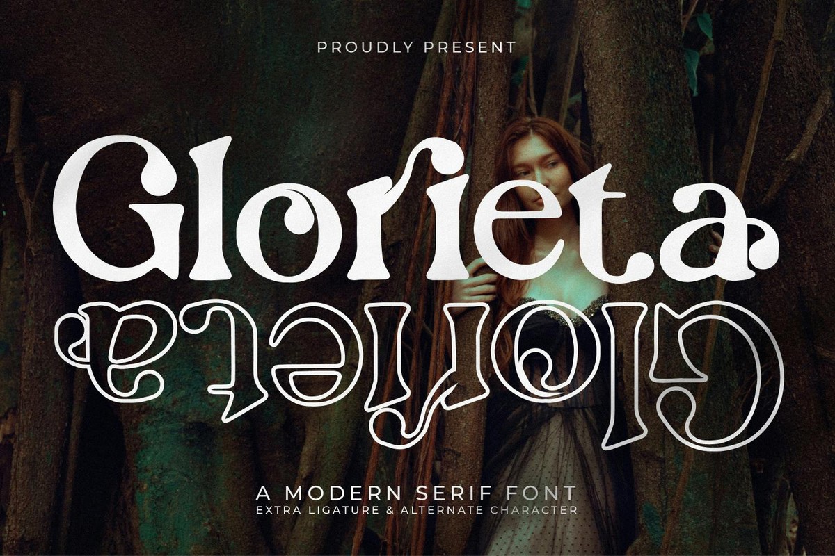 Пример шрифта Glorieta Regular