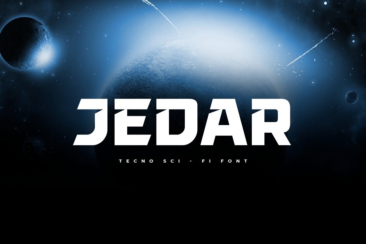 Пример шрифта Jedar Regular