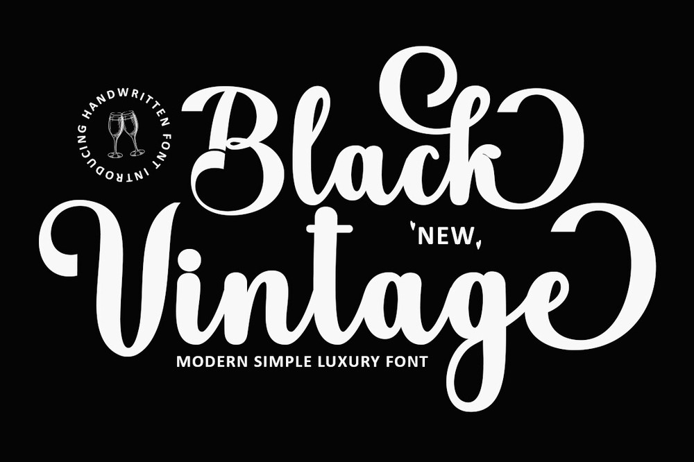 Пример шрифта Blаck Vintage Regular