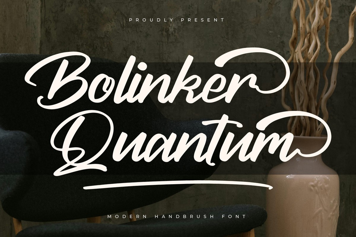 Пример шрифта Bolinker Quantum Regular