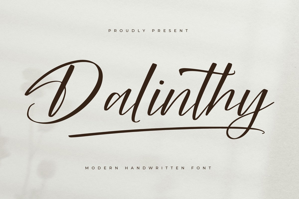 Пример шрифта Dalinthy Regular