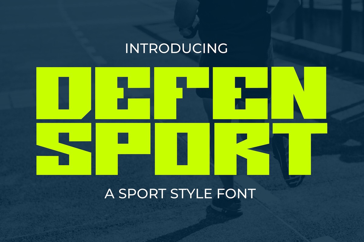 Пример шрифта Defen Sport Regular