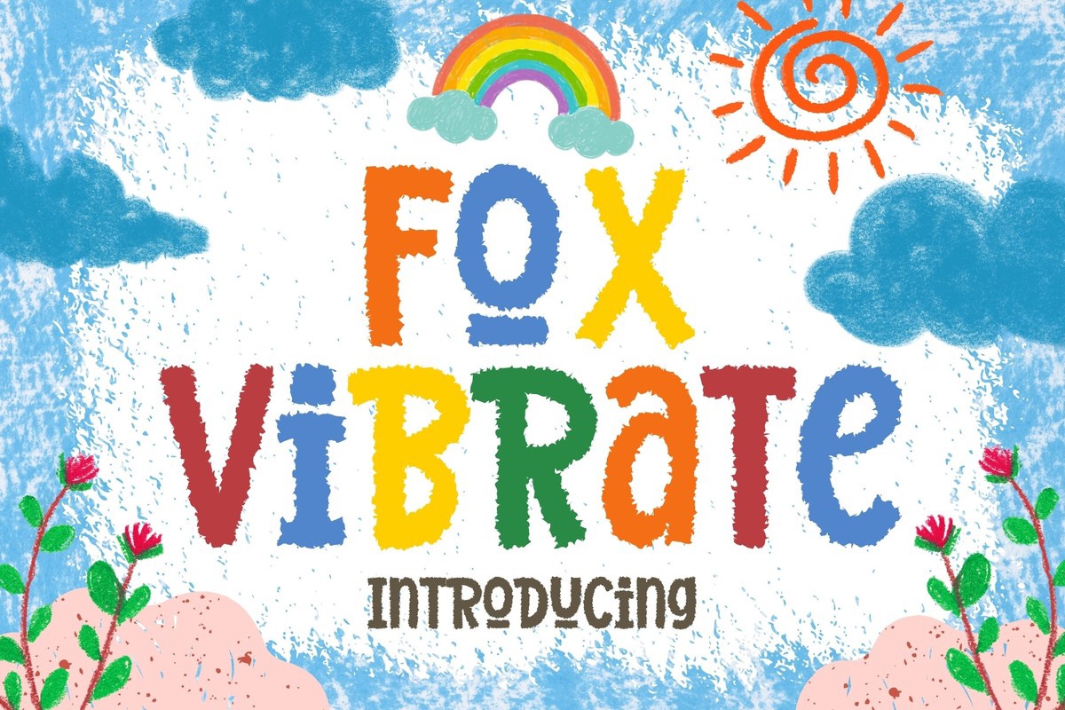 Пример шрифта Fox Vibrate