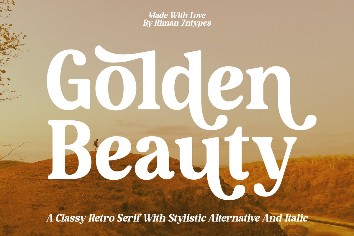 Пример шрифта Golden Beauty Regular