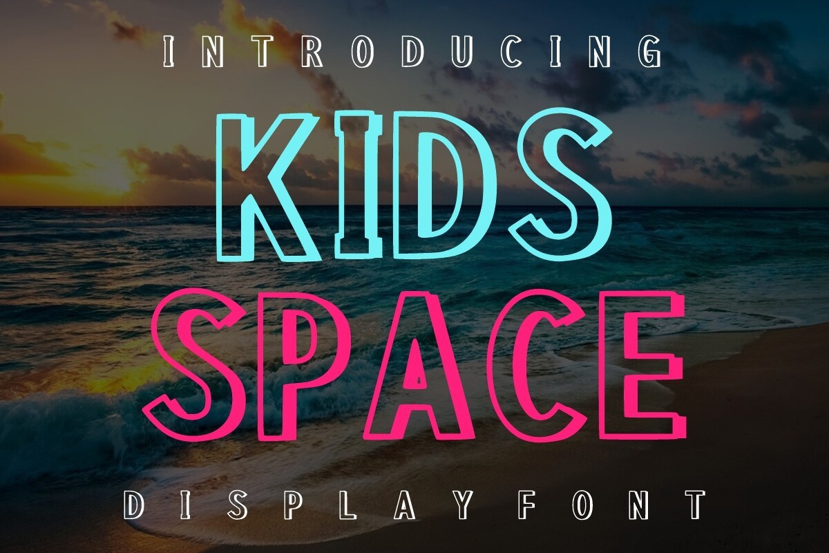 Пример шрифта Kids Space Regular