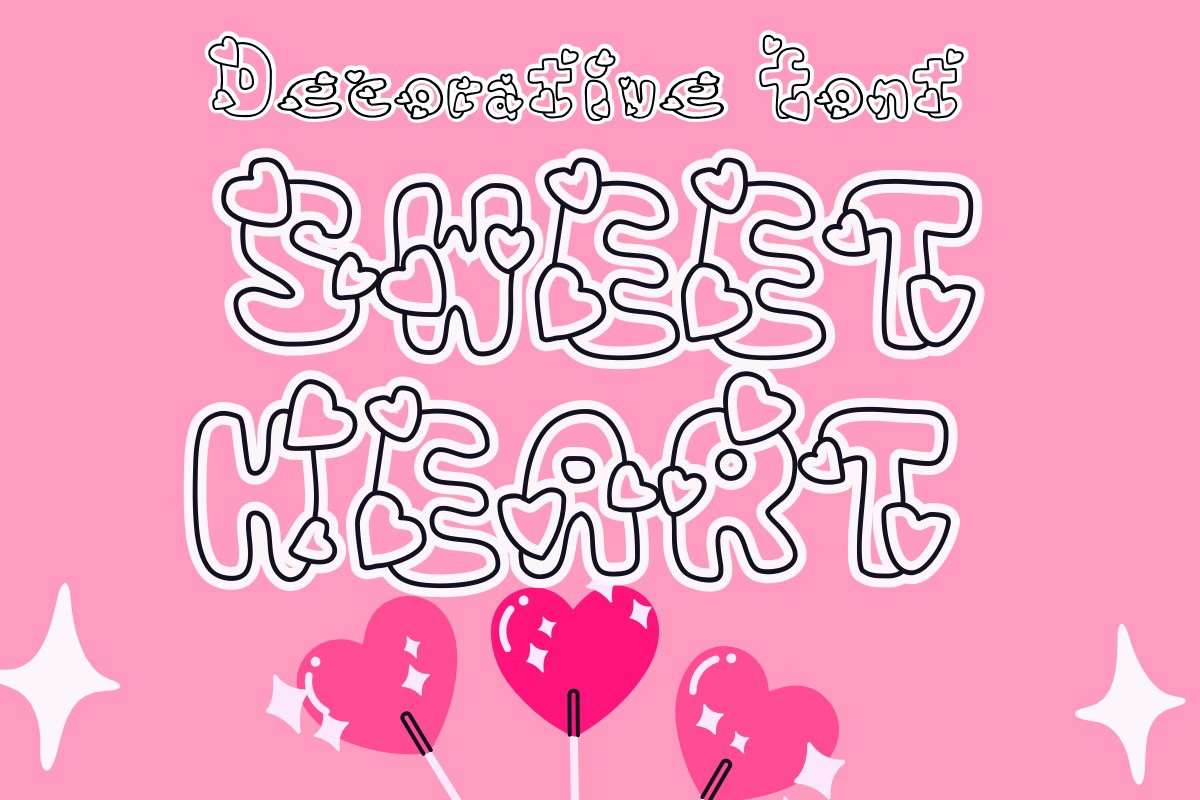 Пример шрифта Sweet Heart