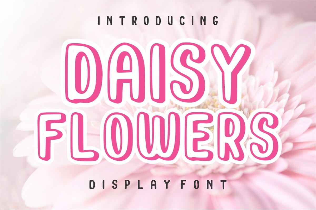 Пример шрифта Daisy Flowers Regular