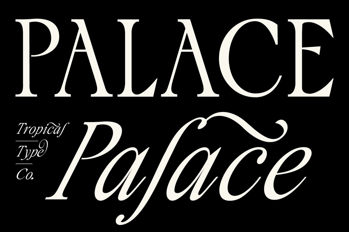 Пример шрифта Palace Serif