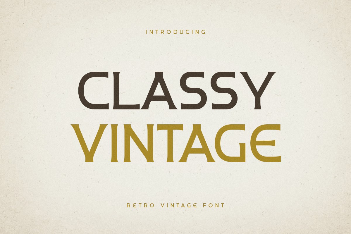 Пример шрифта Classy Vintage Regular