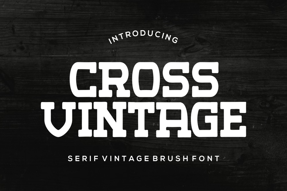 Пример шрифта Cross Vintage