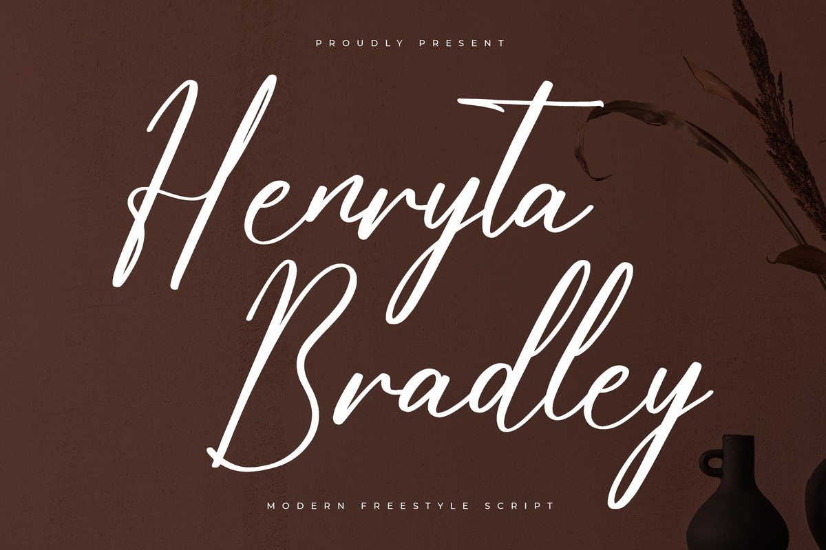 Пример шрифта Henryta Bradley