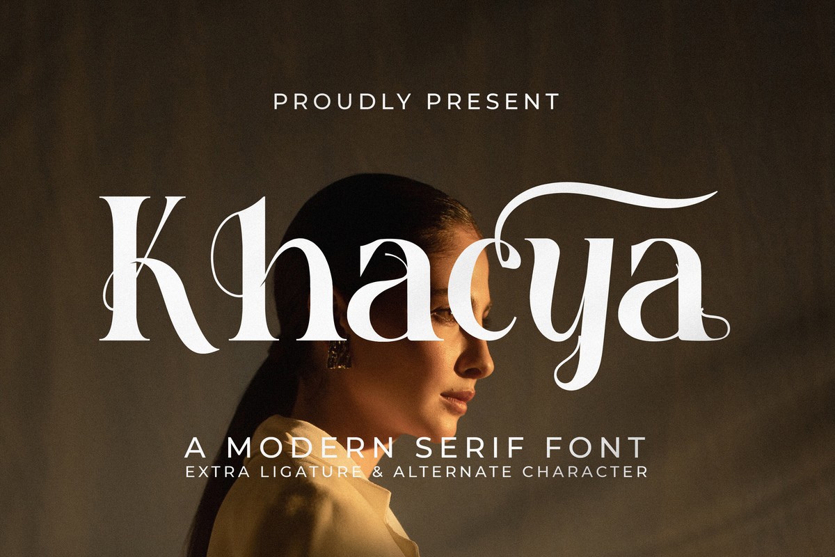 Пример шрифта Khacya