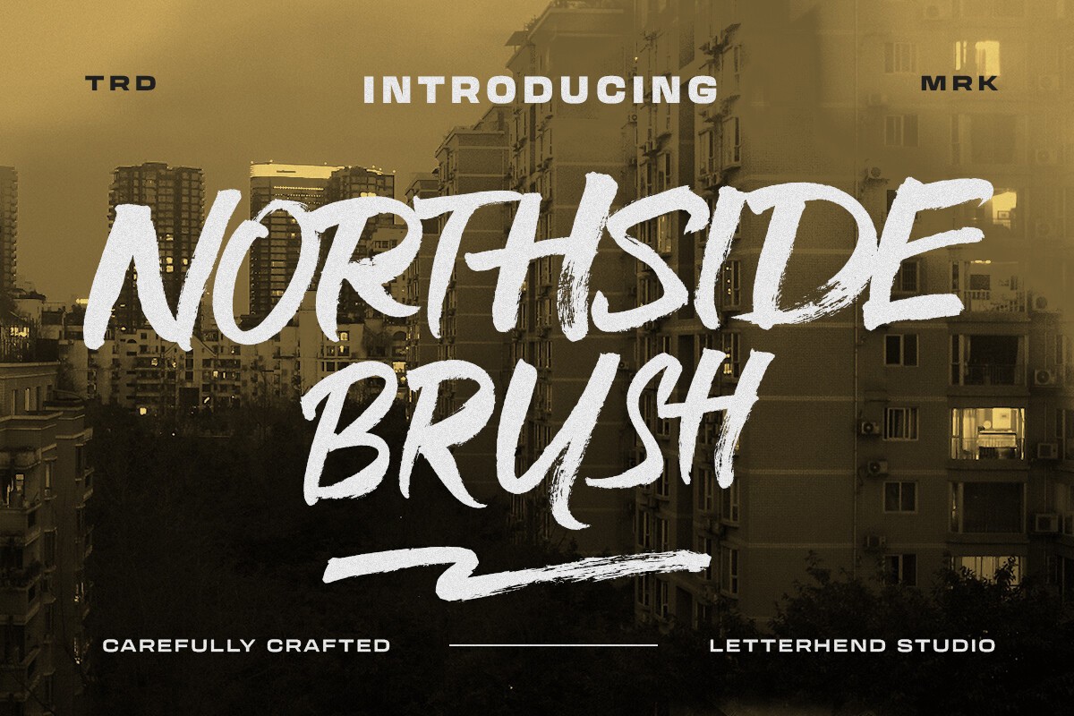 Пример шрифта Northside Brush Regular