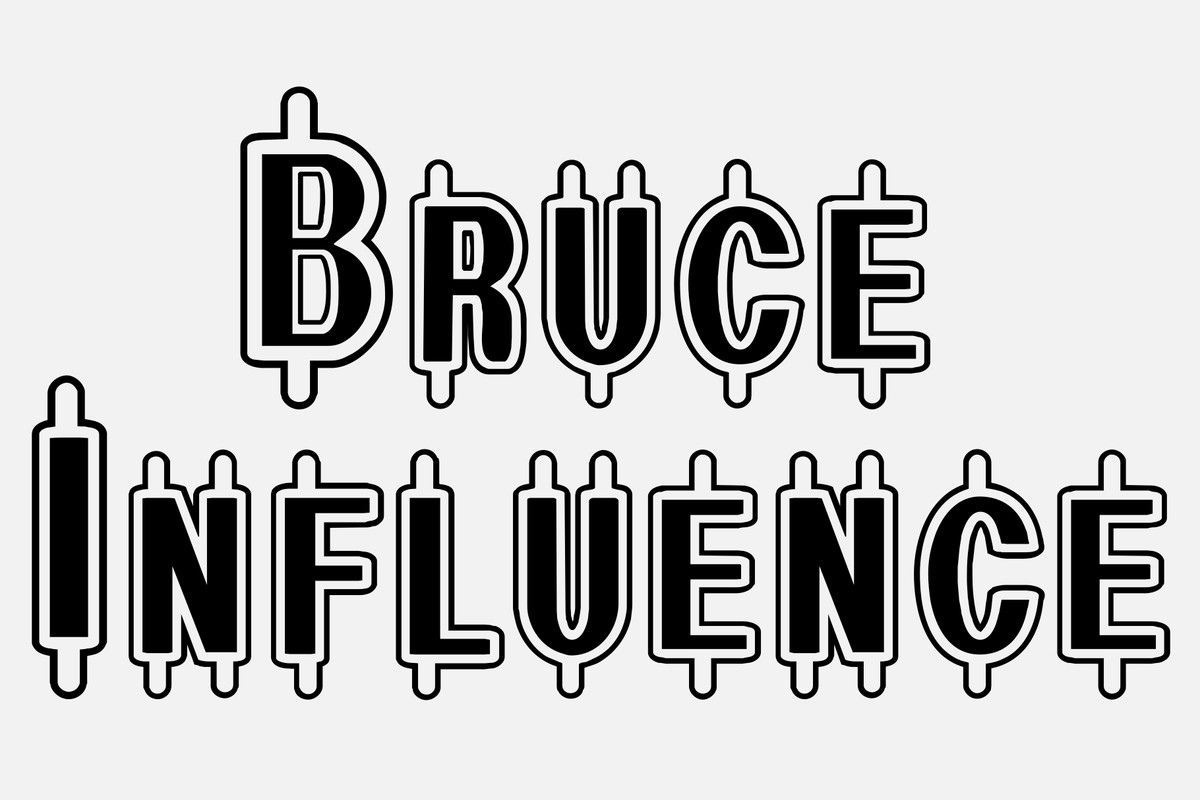 Пример шрифта Bruce Influence Regular