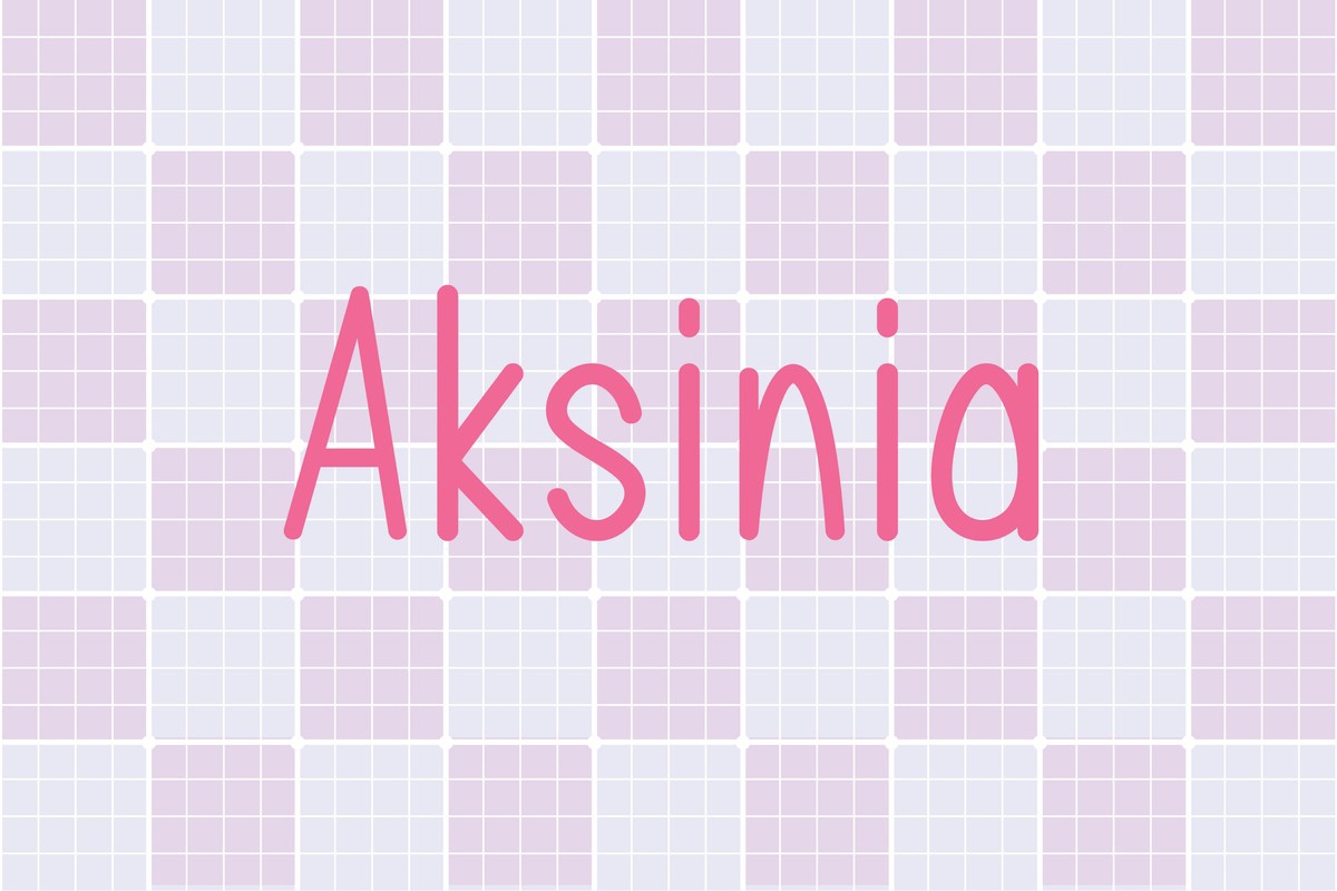 Пример шрифта Aksinia Regular