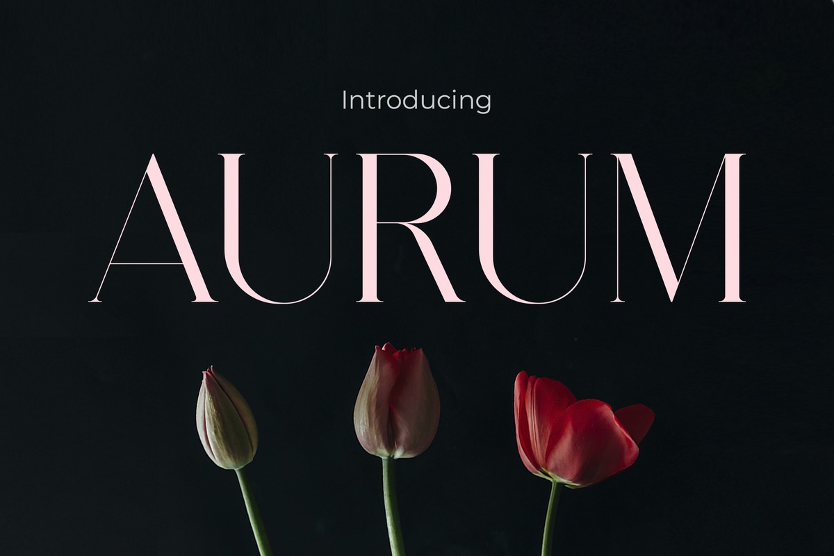 Пример шрифта Aurum Regular