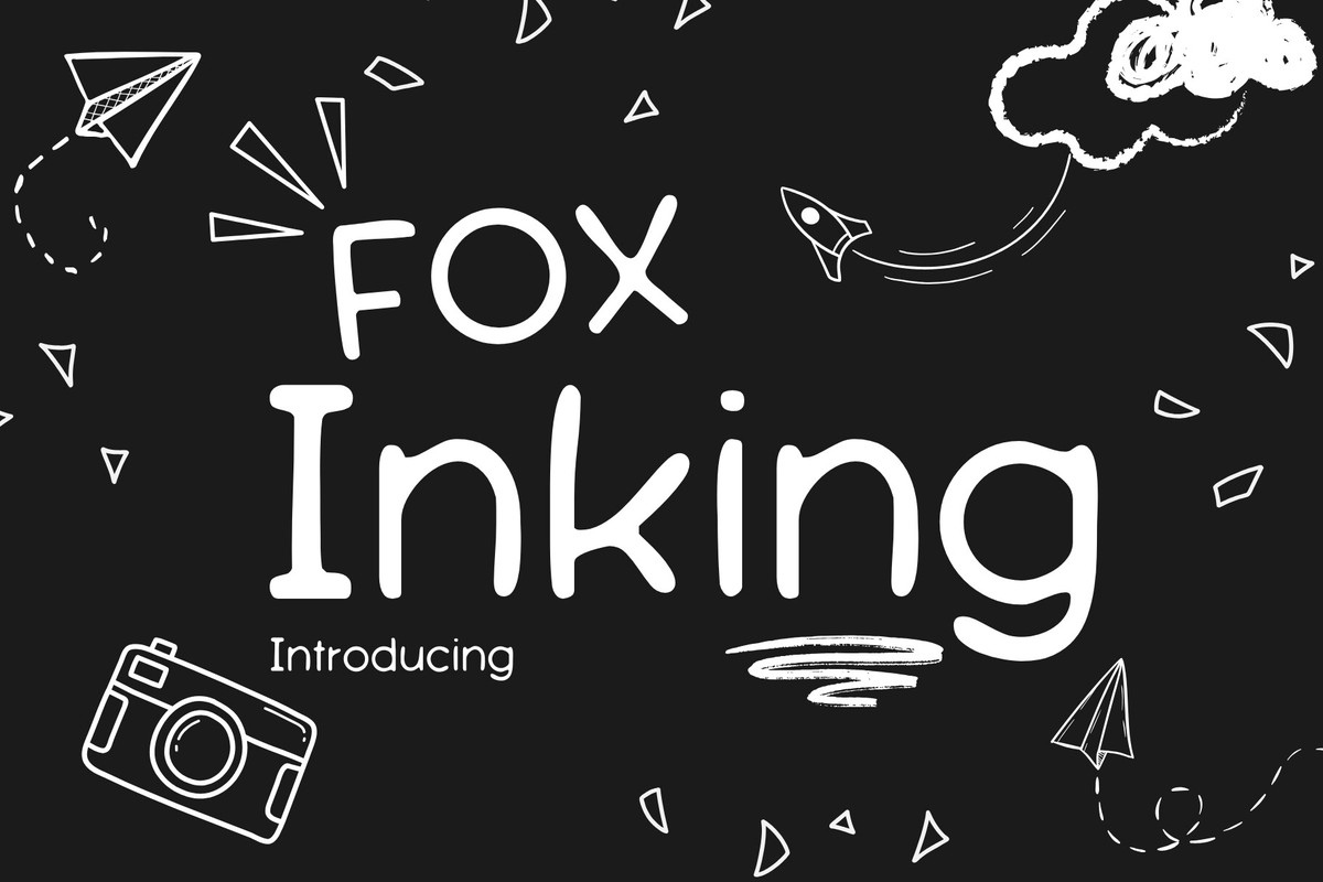 Пример шрифта Fox Inking Regular