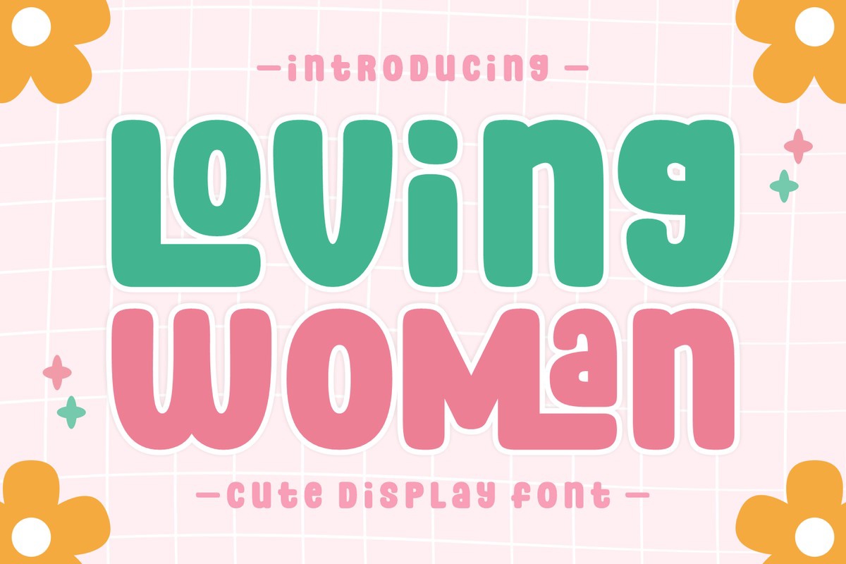 Пример шрифта Loving Woman Regular