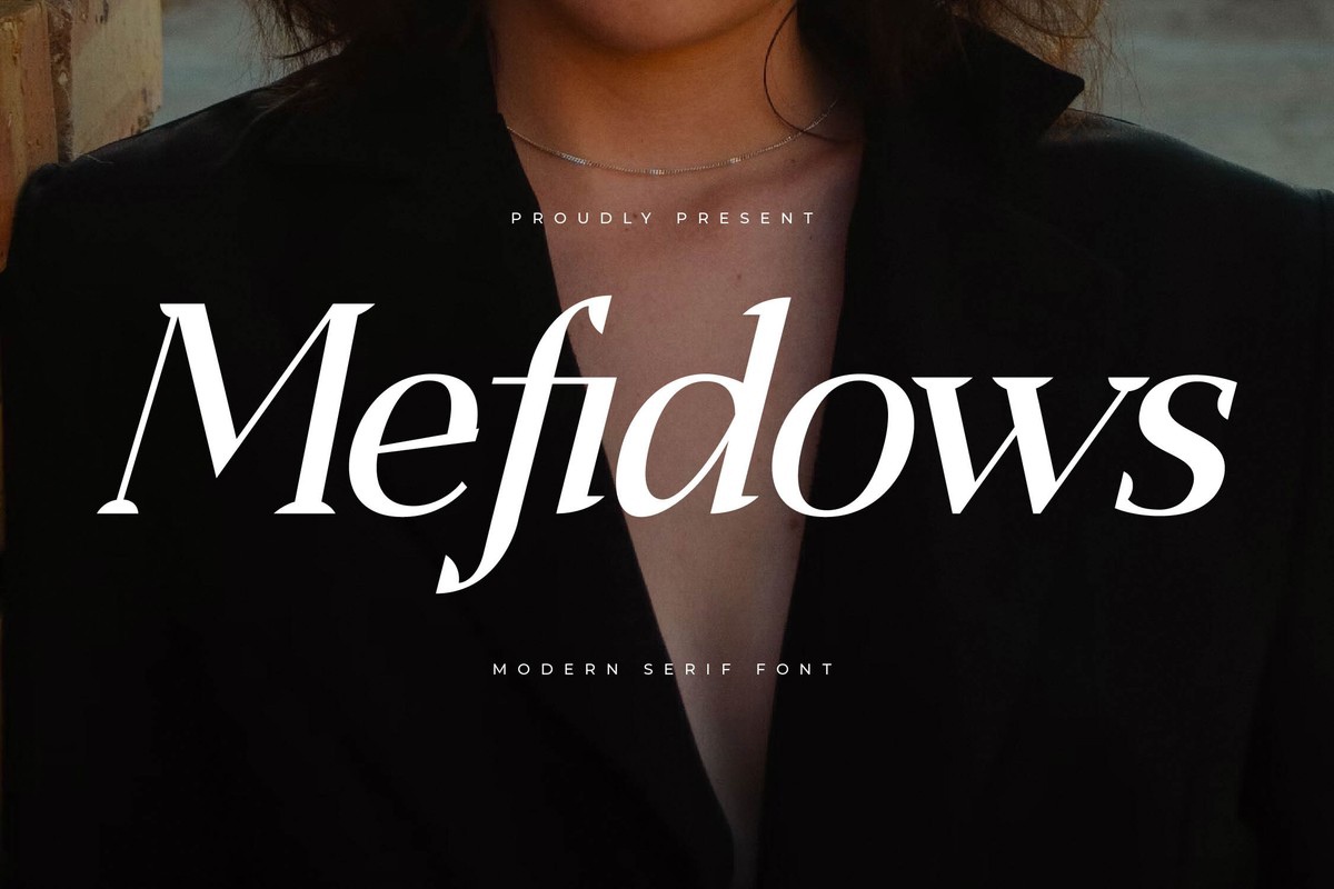 Пример шрифта Mefidows Italic