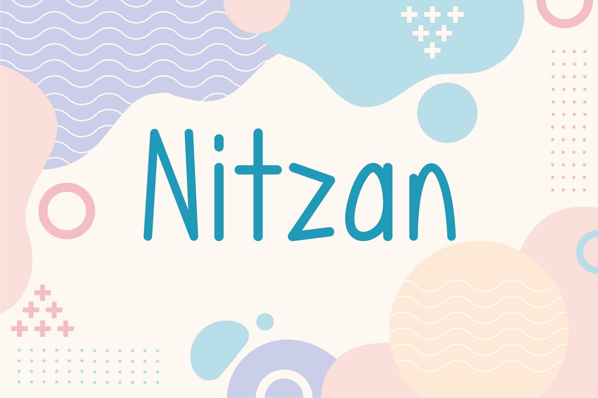 Пример шрифта Nitzan Regular