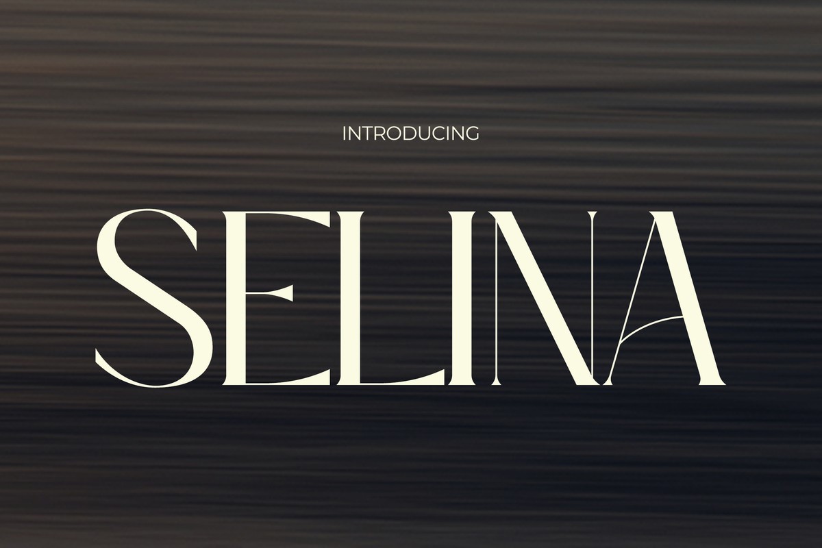 Пример шрифта Selina Regular