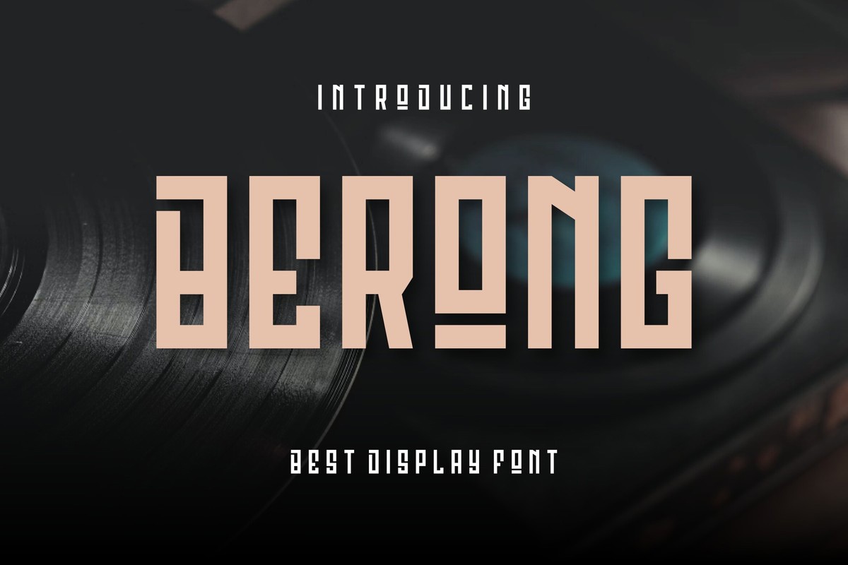 Пример шрифта Berong Regular