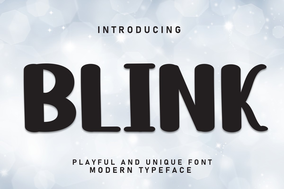 Пример шрифта Blink