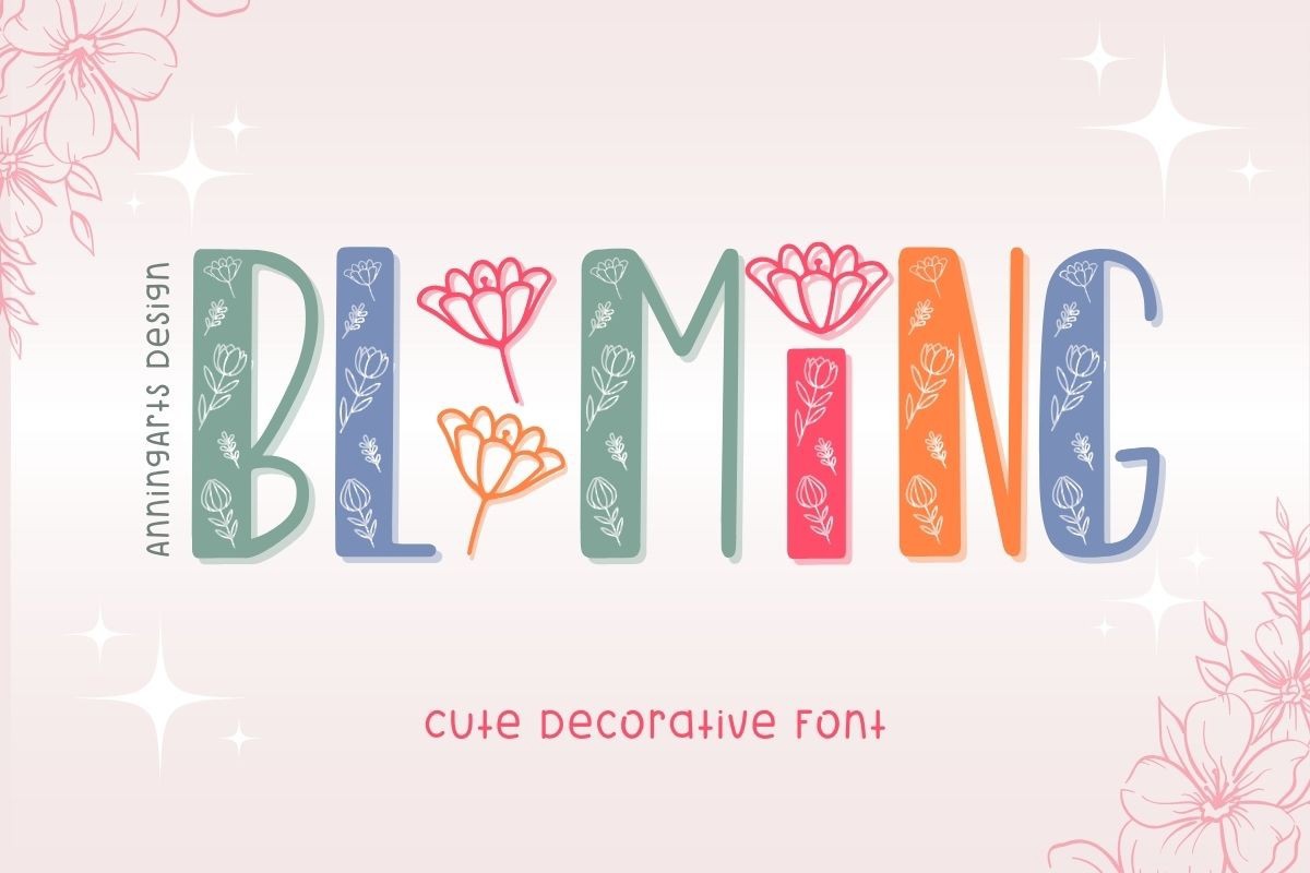 Пример шрифта Blooming Regular