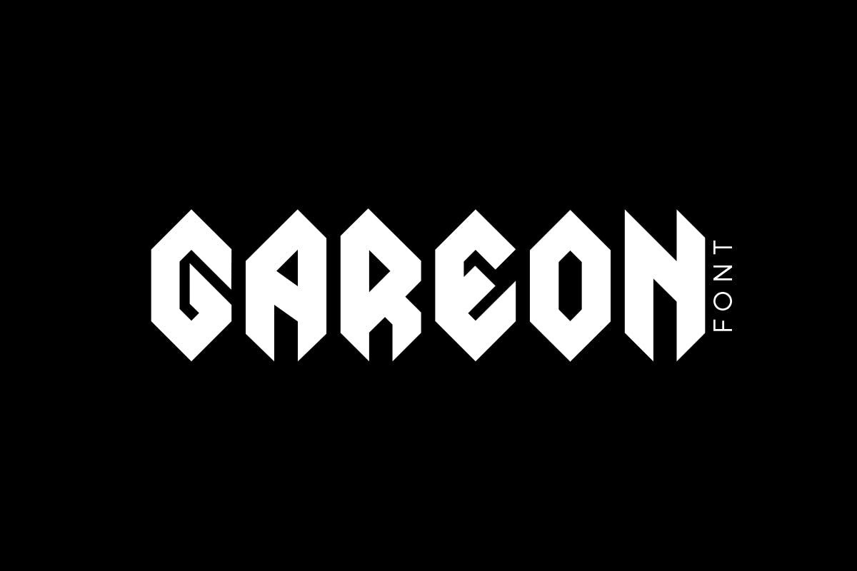 Пример шрифта Gareon