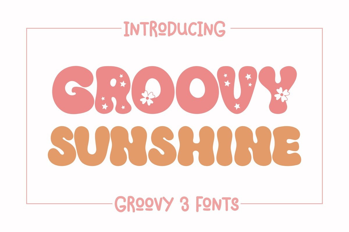 Пример шрифта Groovy Sunshine Regular