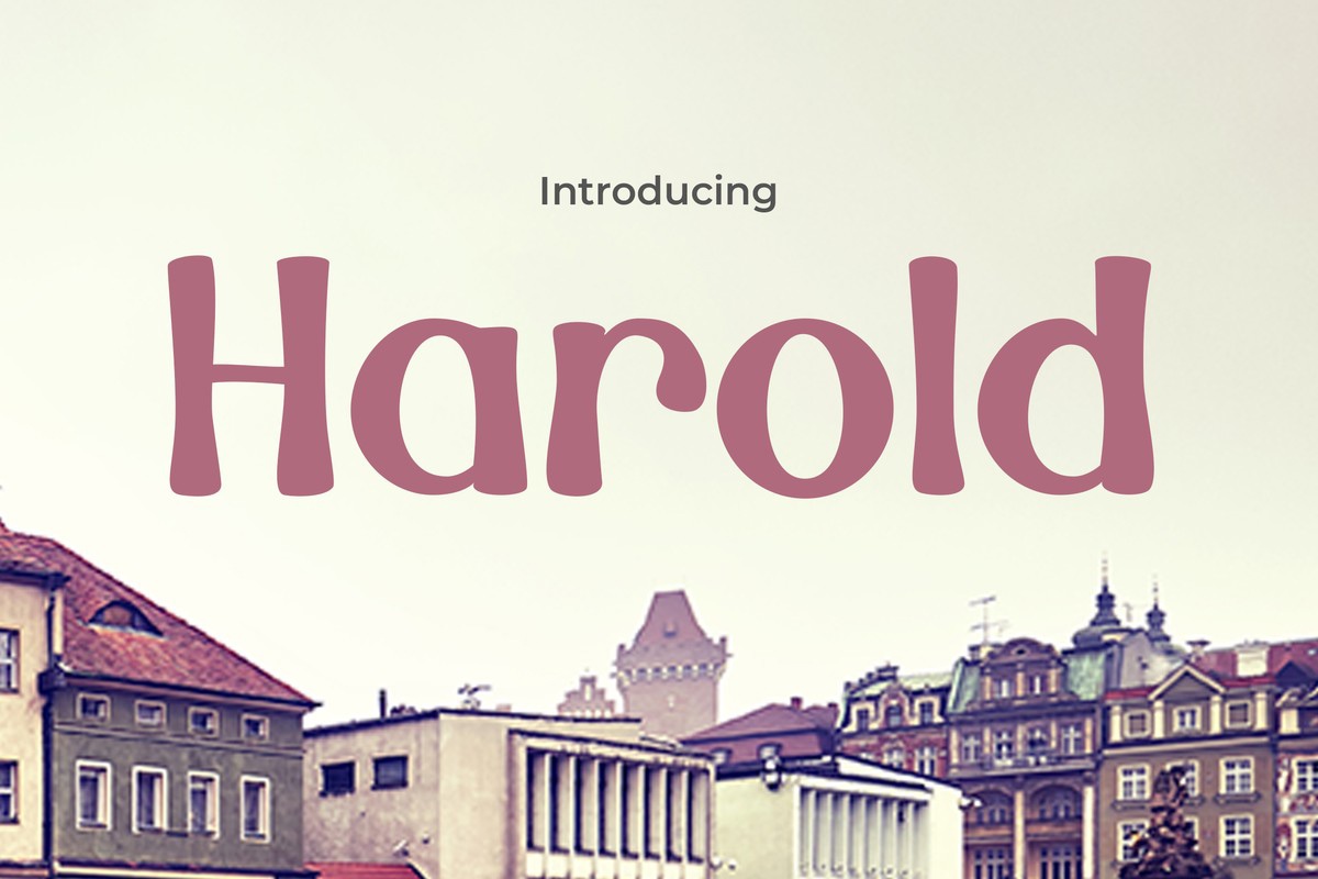 Пример шрифта Harold