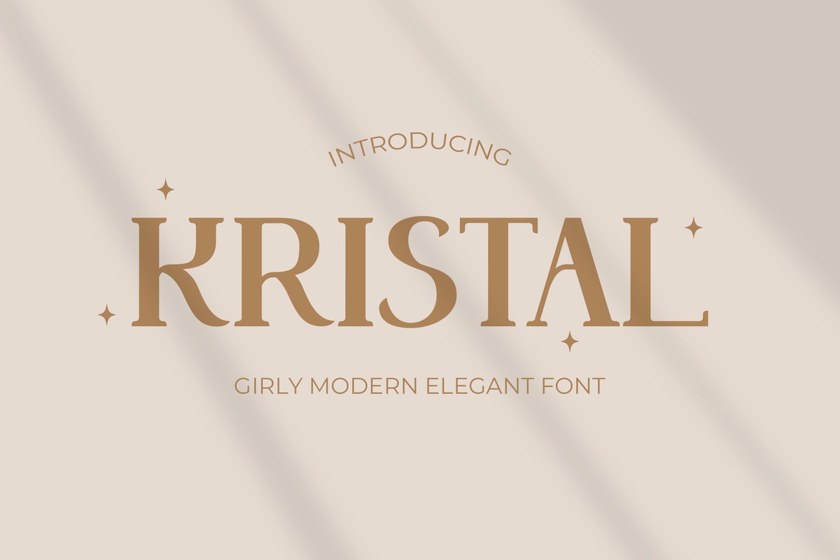 Пример шрифта Kristal Regular