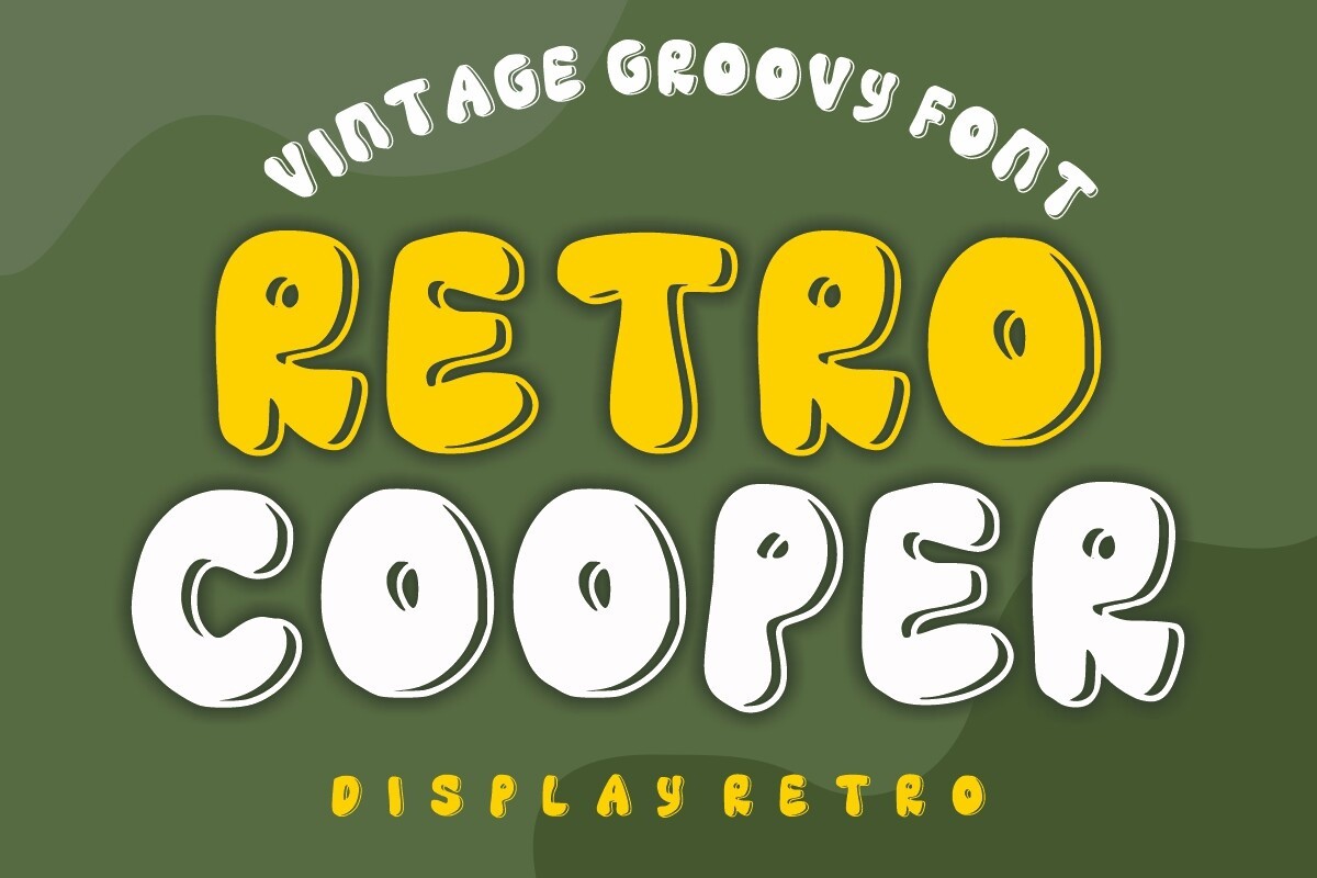 Пример шрифта Retro Cooper