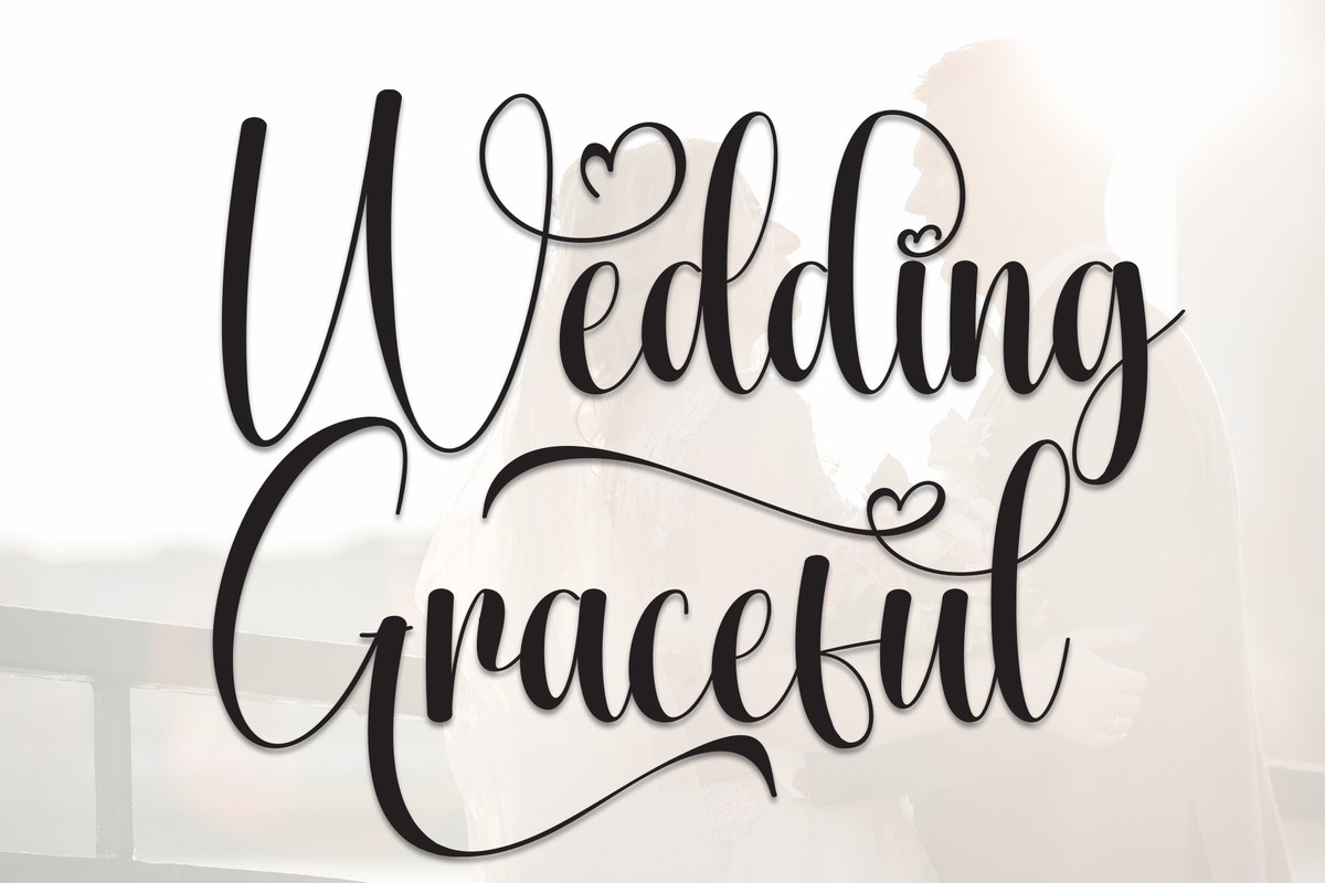 Пример шрифта Wedding Graceful