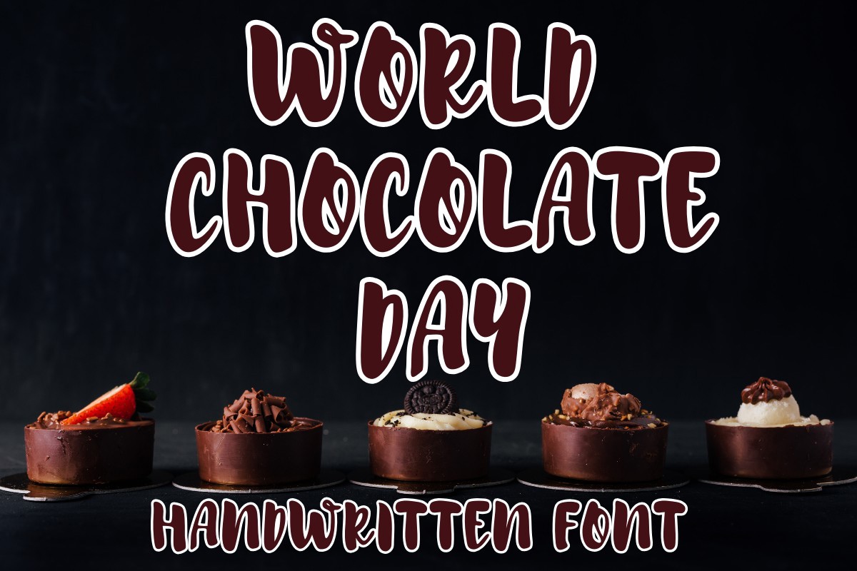 Пример шрифта World Chocolate Day Regular