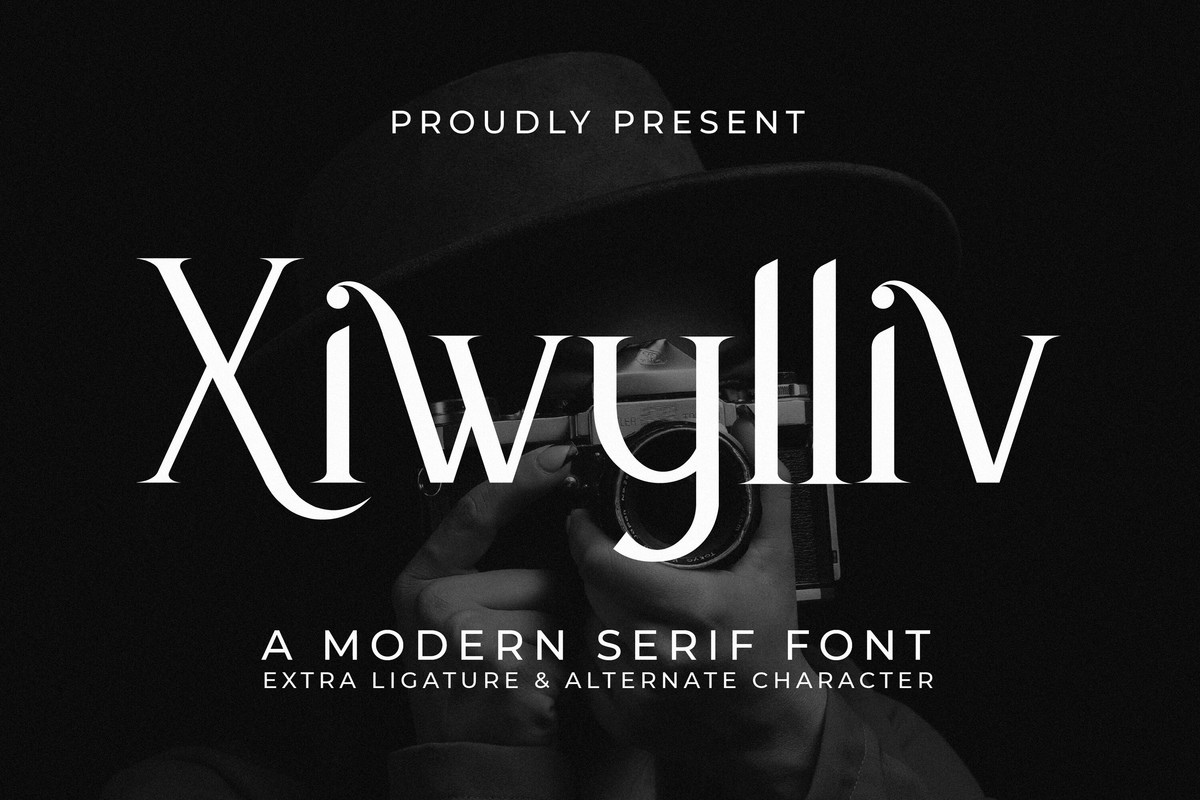 Пример шрифта Xiwylliv Regular