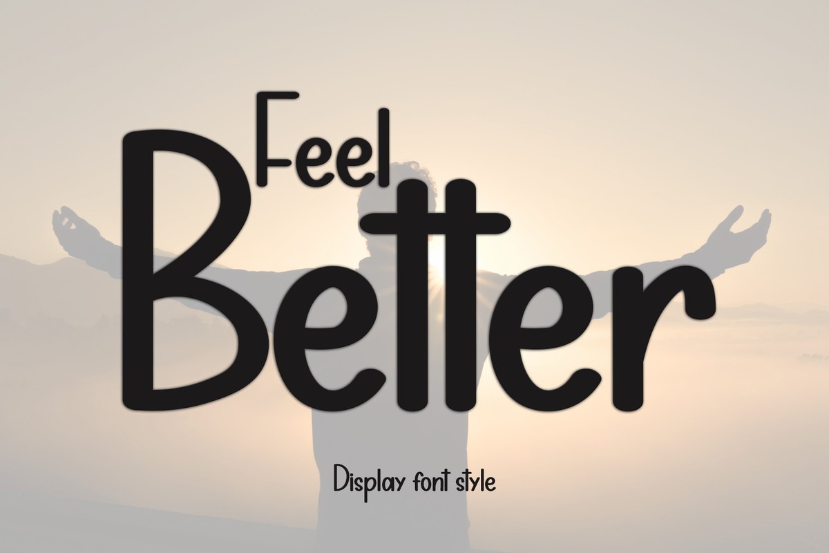 Пример шрифта Feel Better Regular