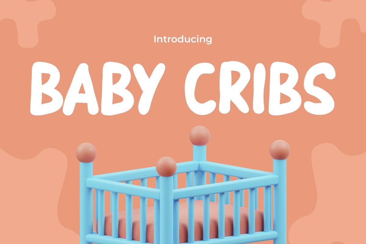 Пример шрифта Baby Cribs