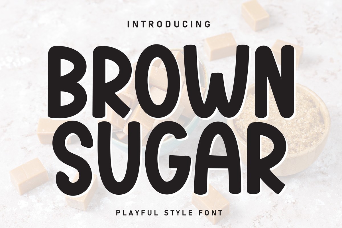 Пример шрифта Brown Sugar