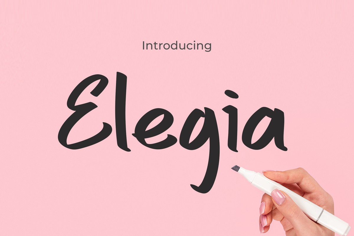 Пример шрифта Elegia Regular