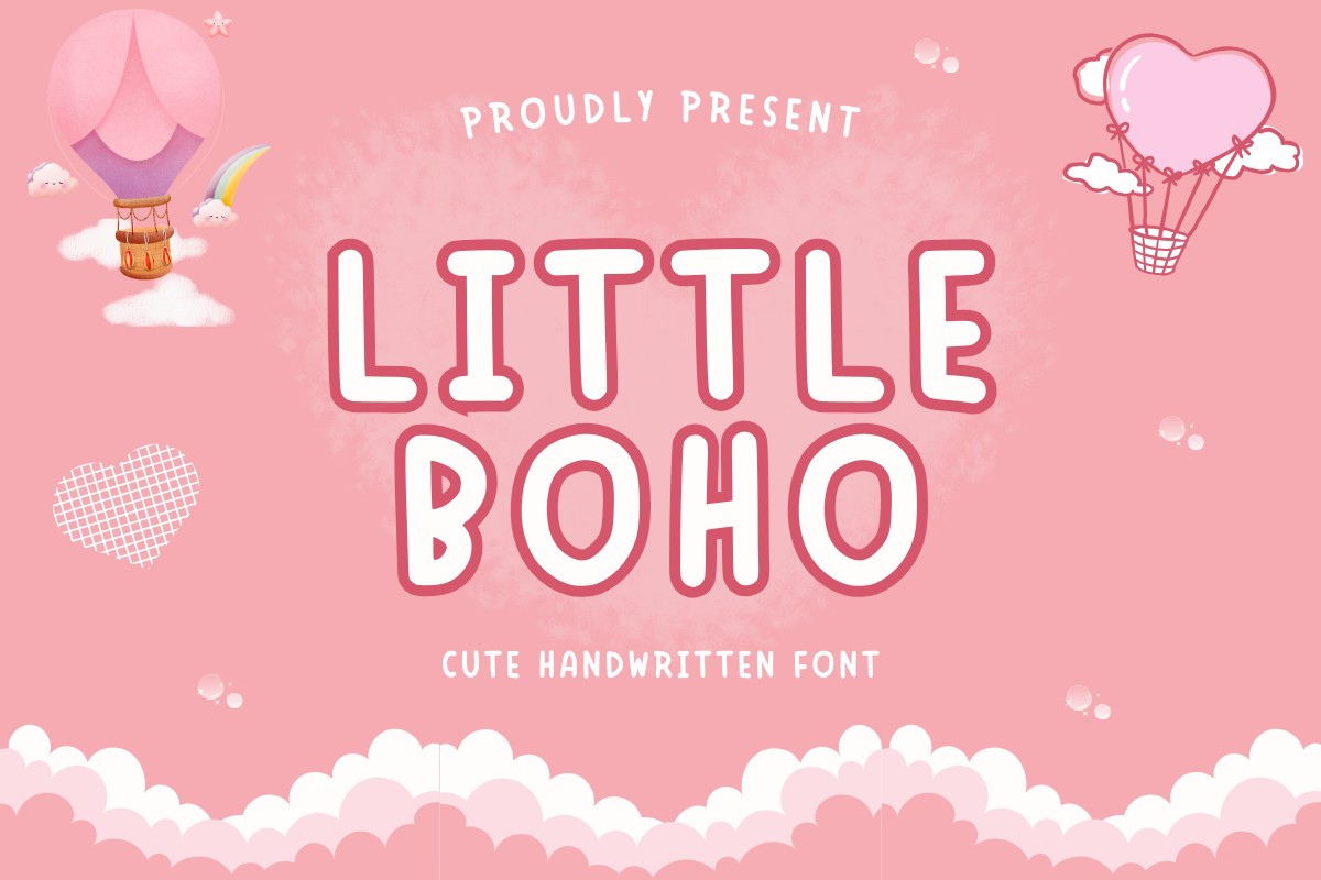 Пример шрифта Little Boho