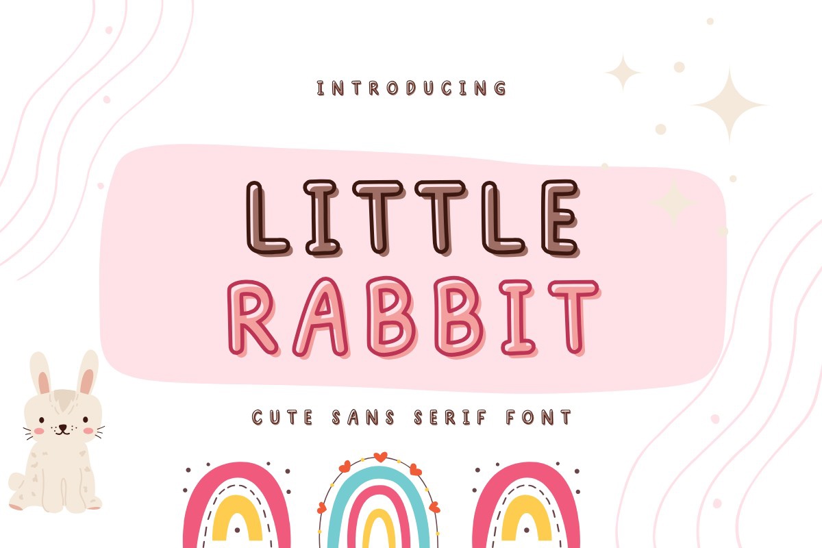 Пример шрифта Little Rabbit