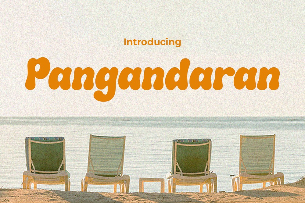 Пример шрифта Pangandaran