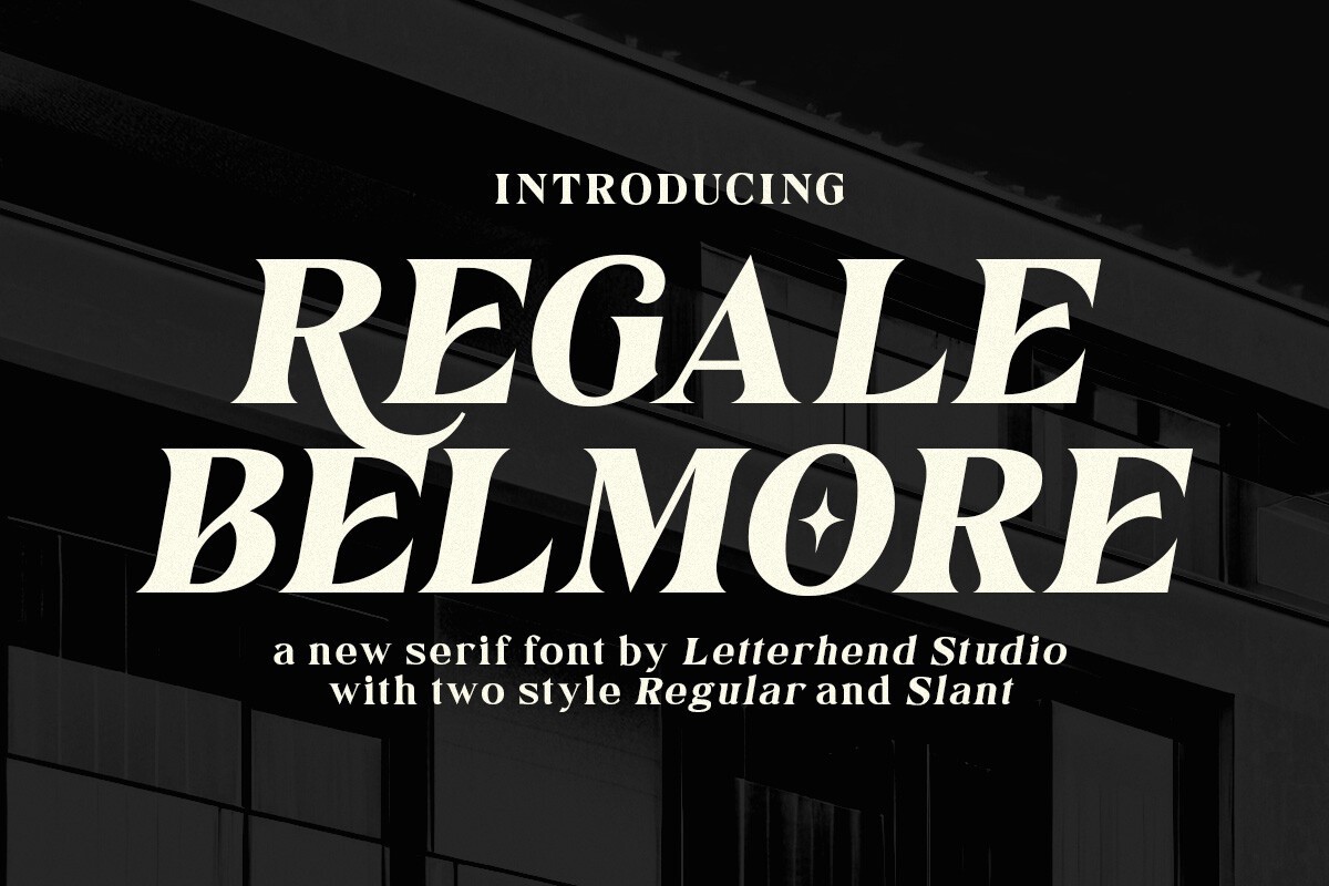 Пример шрифта Regale Belmore