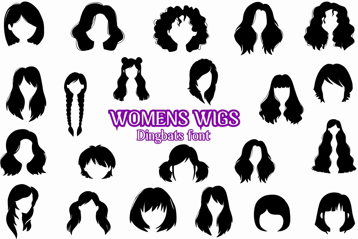 Пример шрифта Women’s Wigs