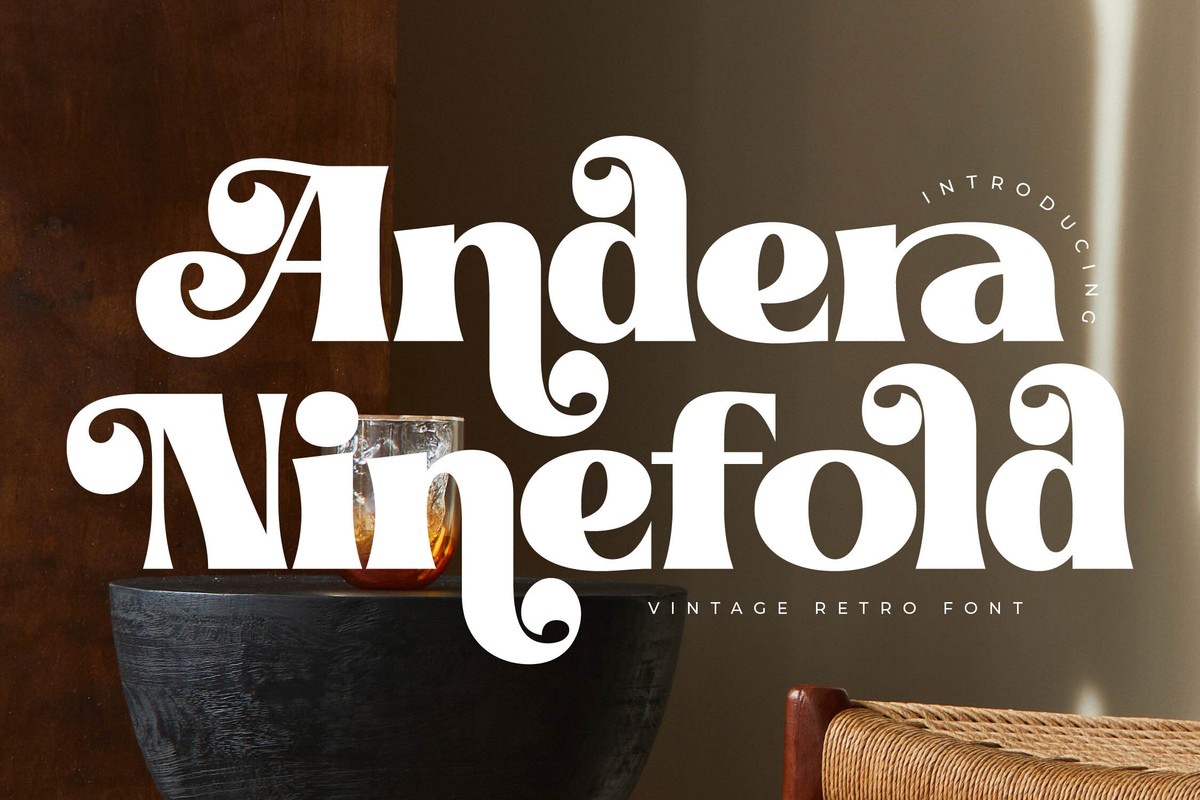 Пример шрифта Andera Ninefold