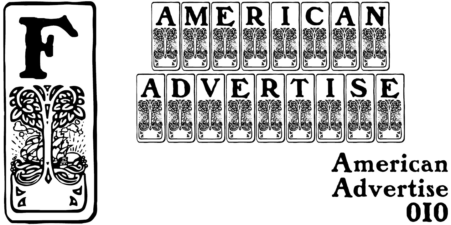 Пример шрифта American Advertise 010 Regular