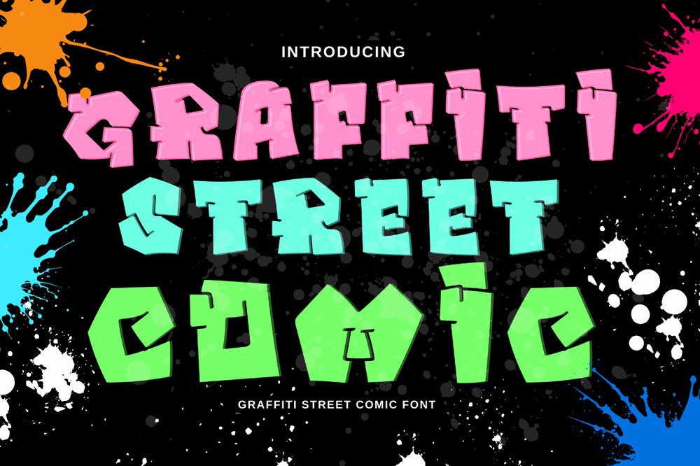 Пример шрифта Graffiti Street Comic