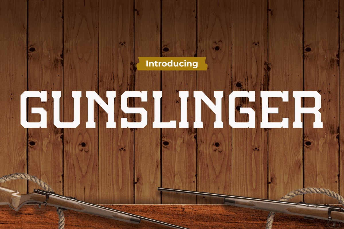 Пример шрифта Gunslinger