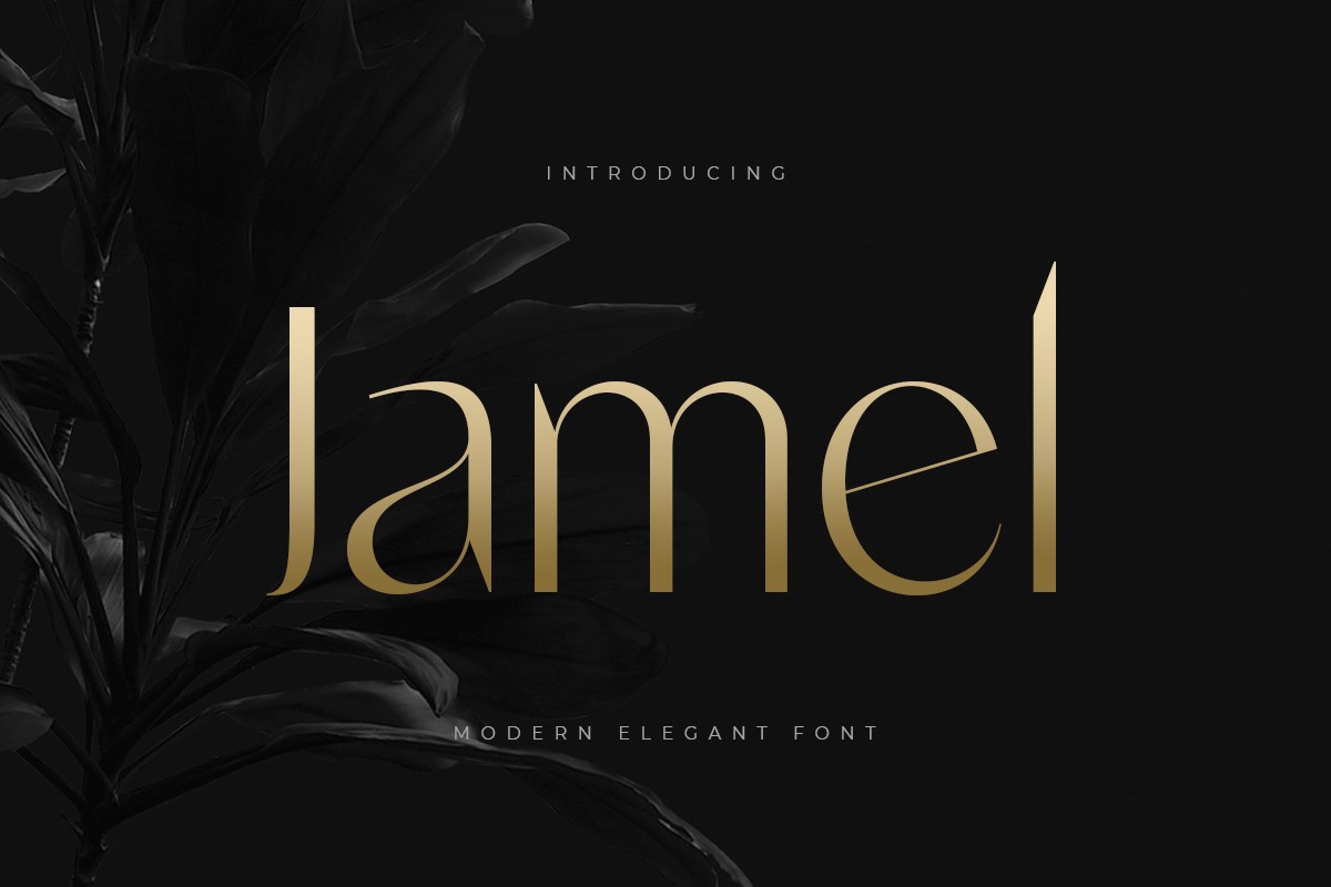 Пример шрифта Jamel